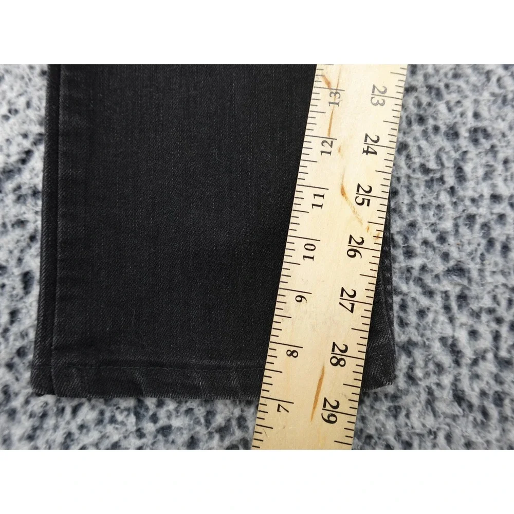 J. Jill Slim Leg Jeans Womens 10 Black Stretch Denim‎ Casual Mid Rise